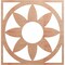 Ekena Millwork Blume Wood Fretwork Pierced Ceiling Medallion, Cherry, 28"OD x 9 3/4"ID x 1/4"T CMWP28X28X0250BLCH - alternate 1
